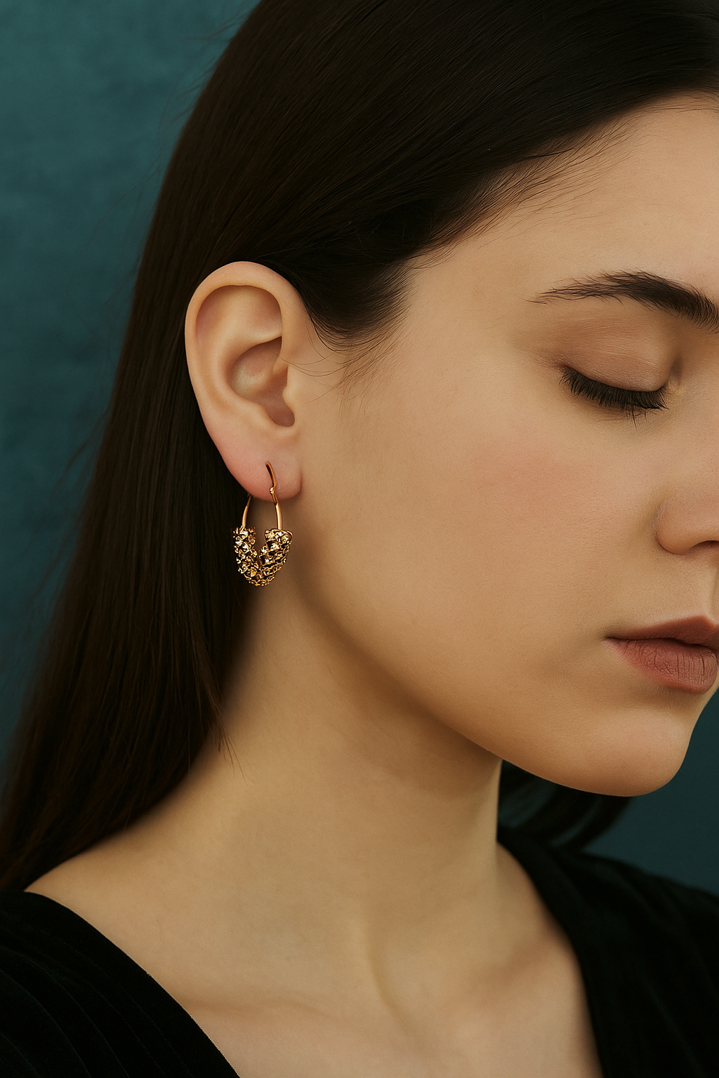 Verschiedene Creolen aus Edelstahl, 18 Karat vergoldet, wasserdicht, hypoallergen, geometrischer Trend