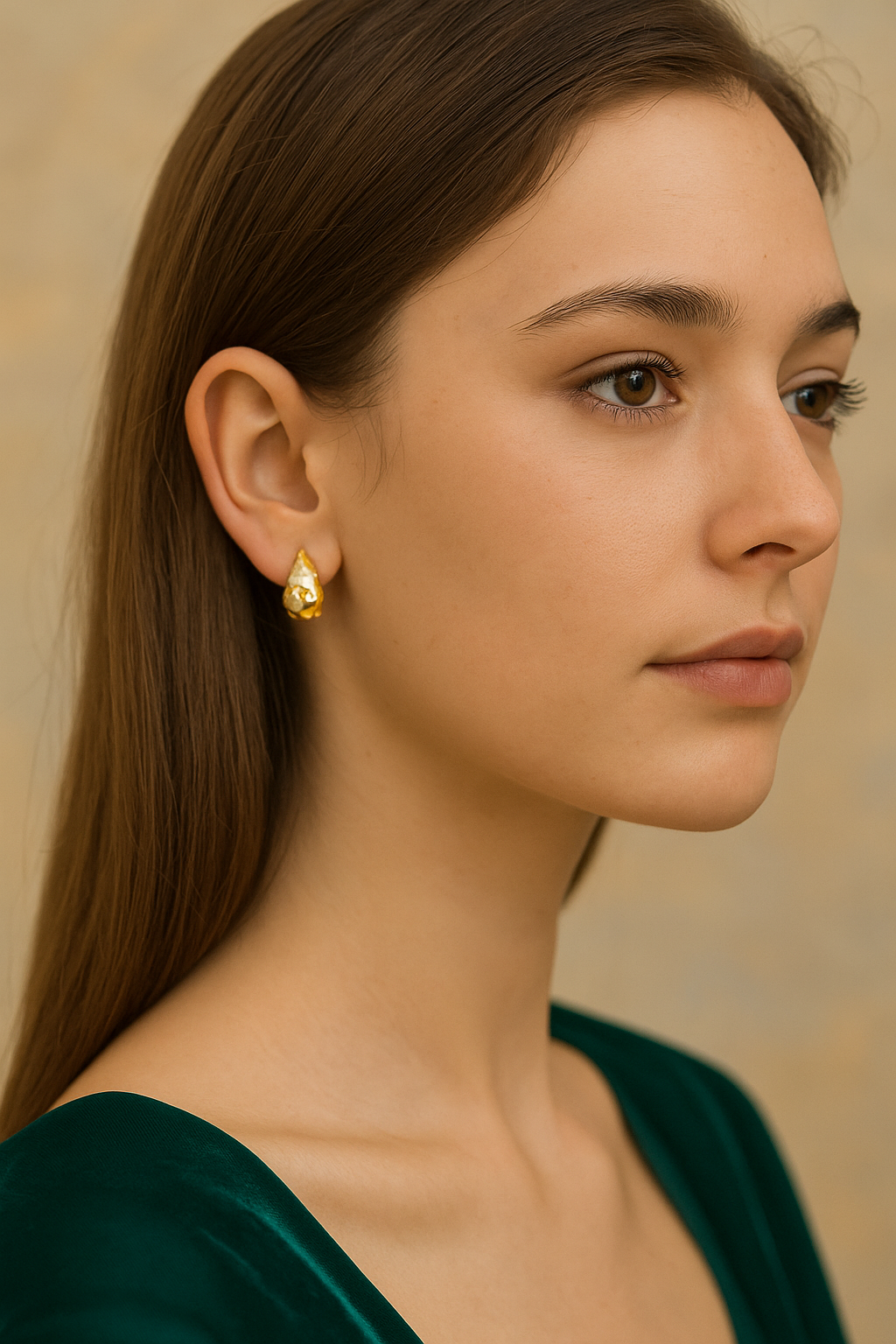 Stud Earrings Tear Drop Ear Jewelry