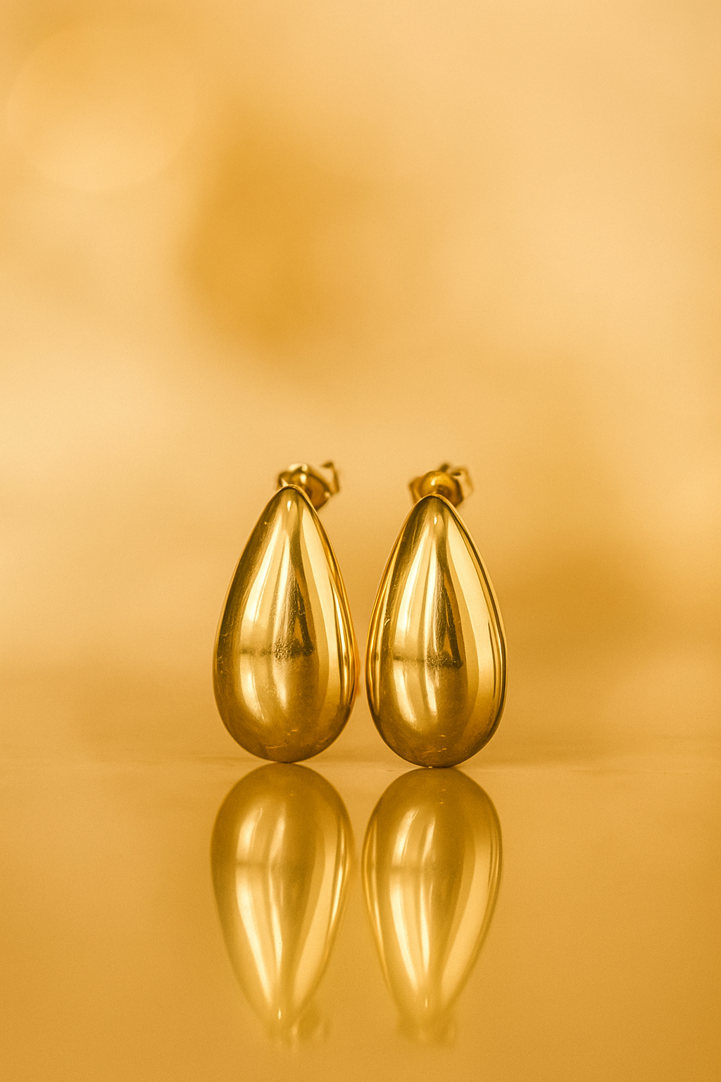 18K Gold plated Teardrop earrings