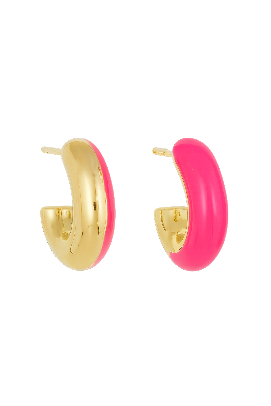 Elegant French Style Sweet C Shape Irregular Oval Plating 304 Stainless Steel Earrings