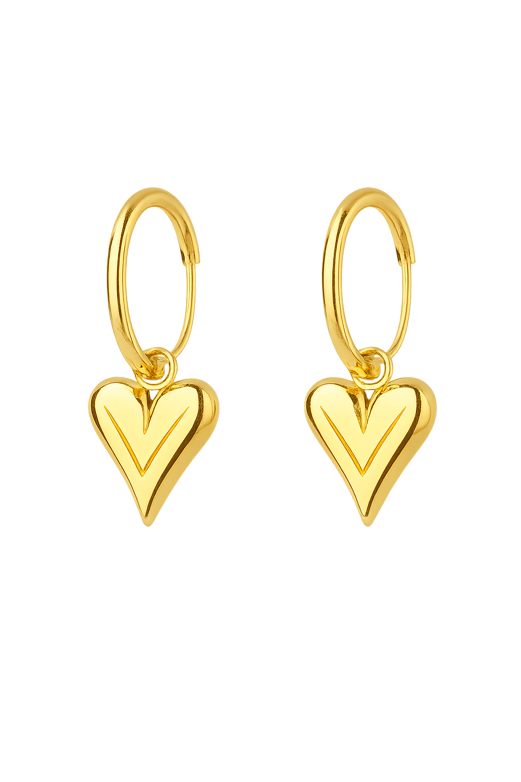 Stainless Steel Heart Love Waterproof Earrings