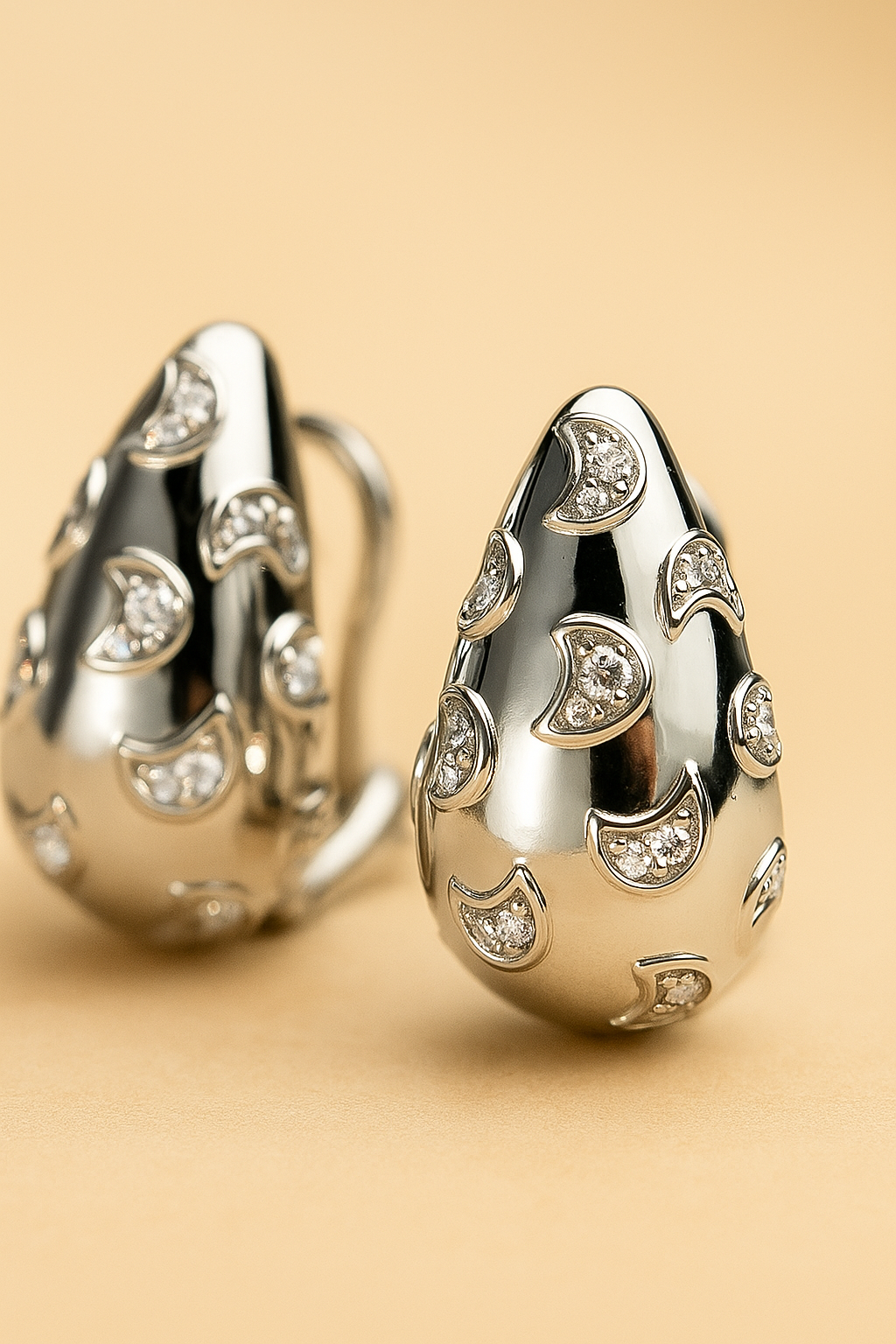 Stud Earrings Tear Drop Ear Jewelry