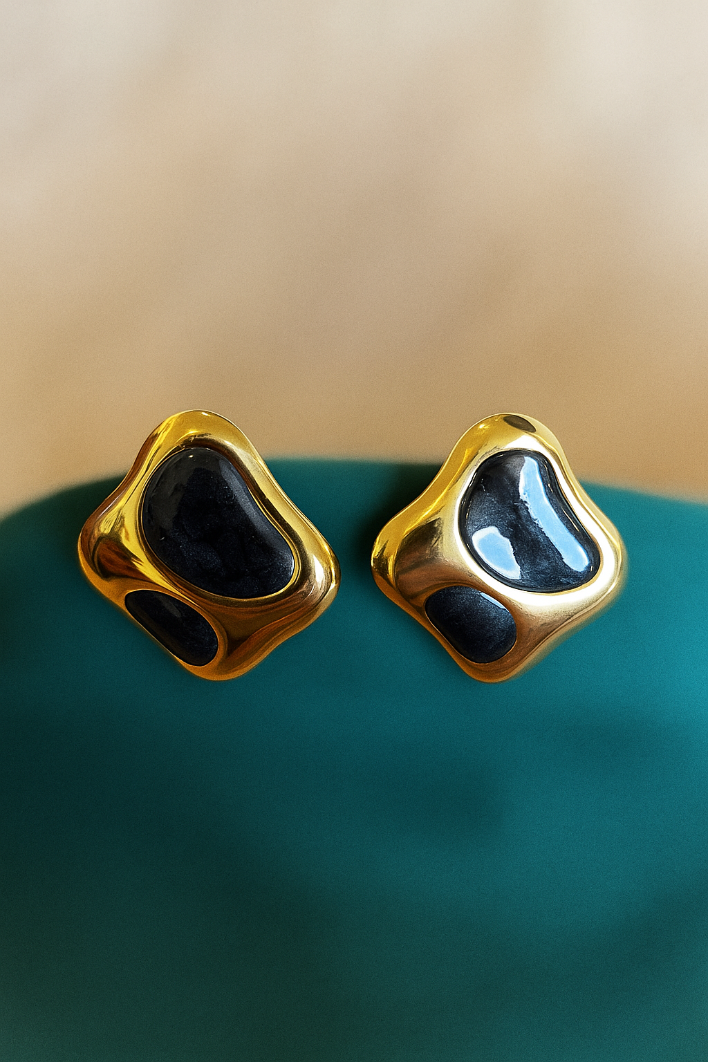 18K Gold Plated Elegant Pastoral Simple Style Geometric 304 Stainless Steel Ear Studs