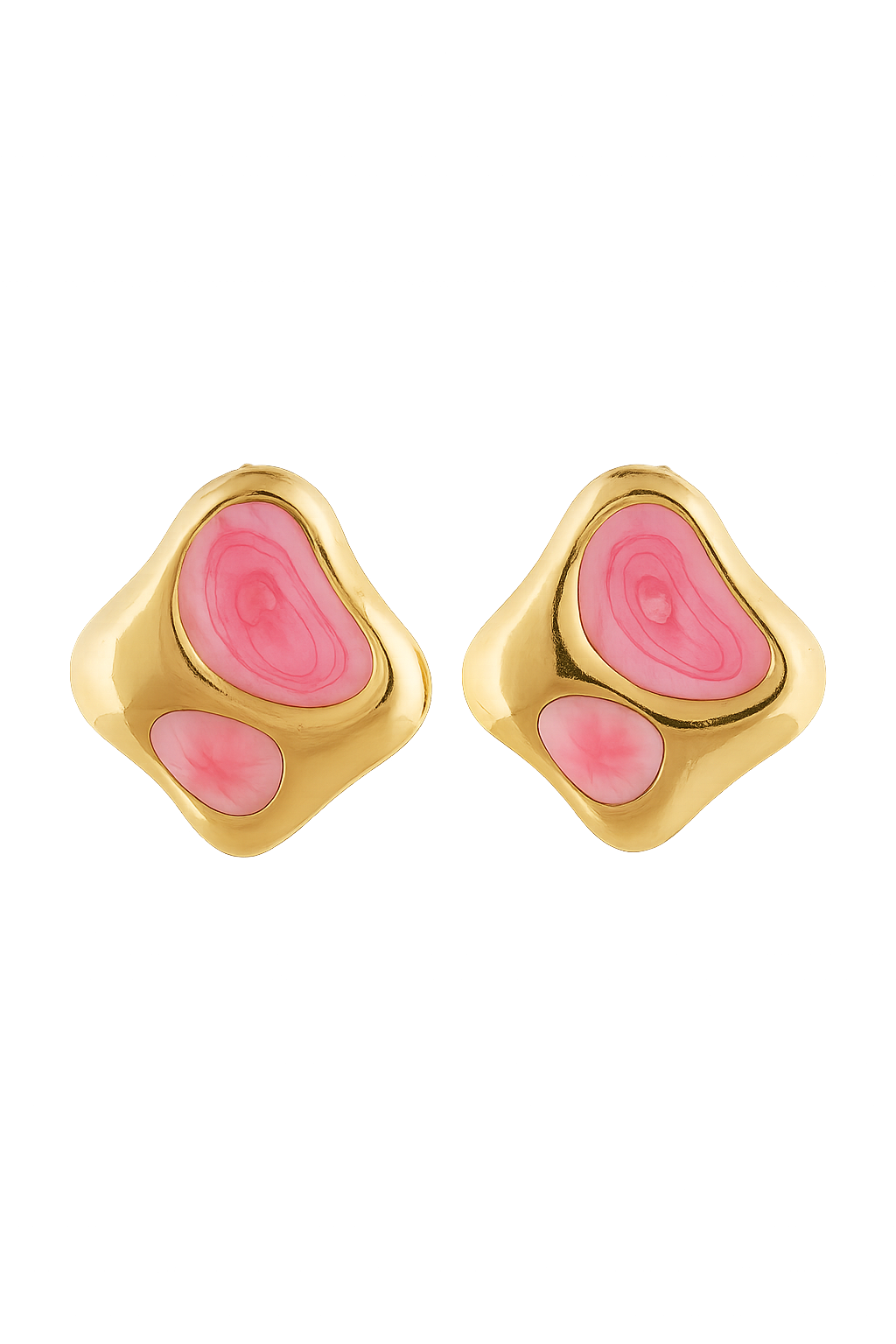18K Gold Plated Elegant Pastoral Simple Style Geometric 304 Stainless Steel Ear Studs