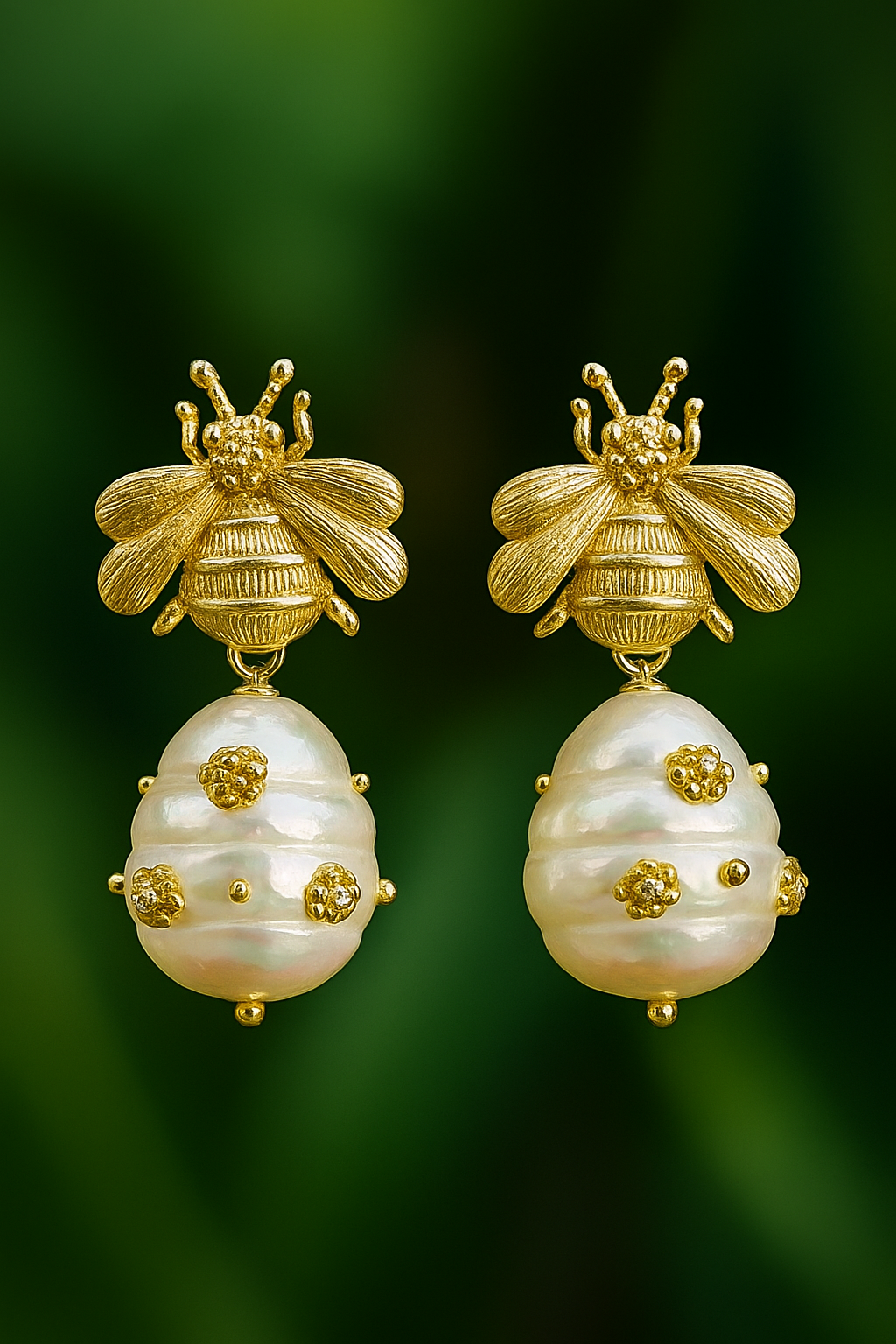 Pearl earrings Premium sense pearl earrings European and American retro small fragrant earrings