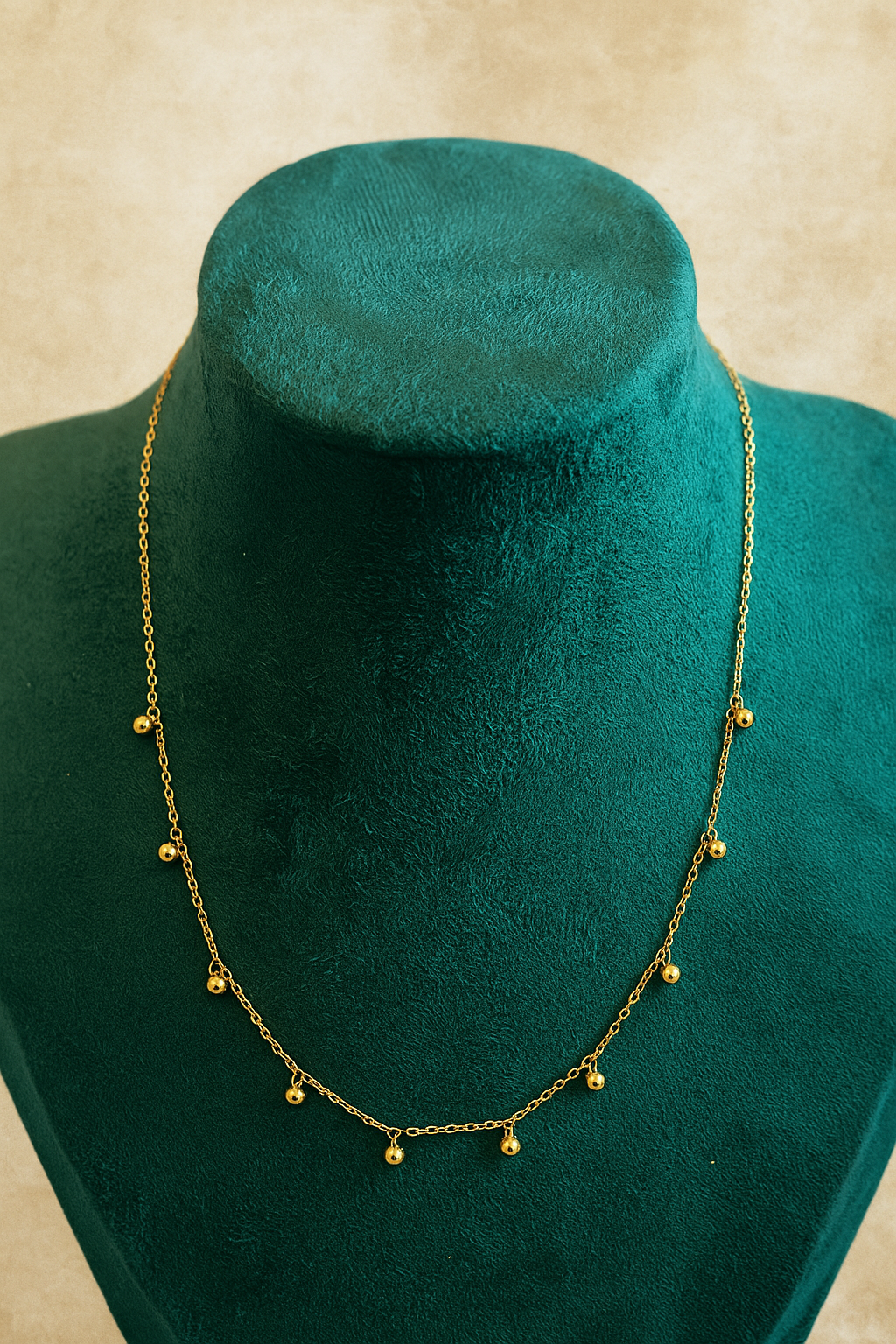 18k Gold Plated Waterproof Bobble Chain