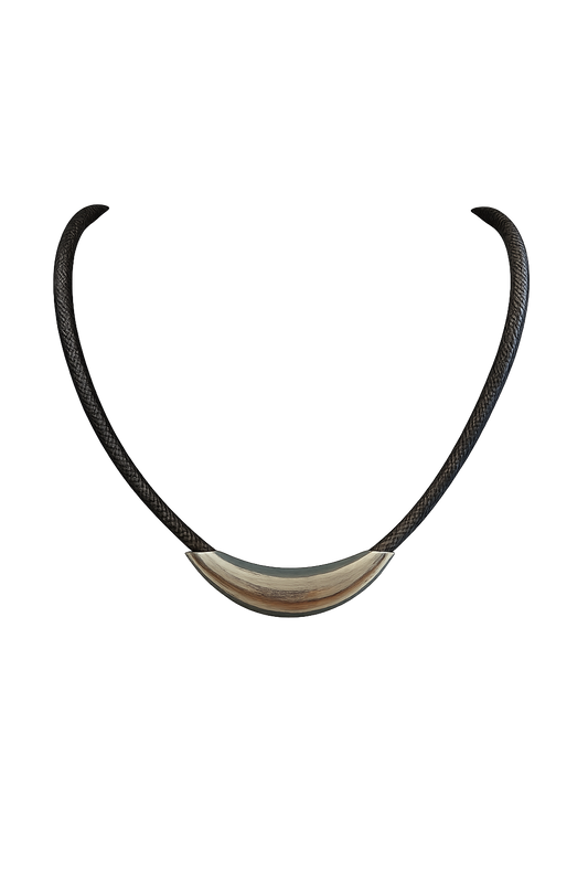 Simple and Thick Stainless Steel Chain Tube Choke Ring Necklace