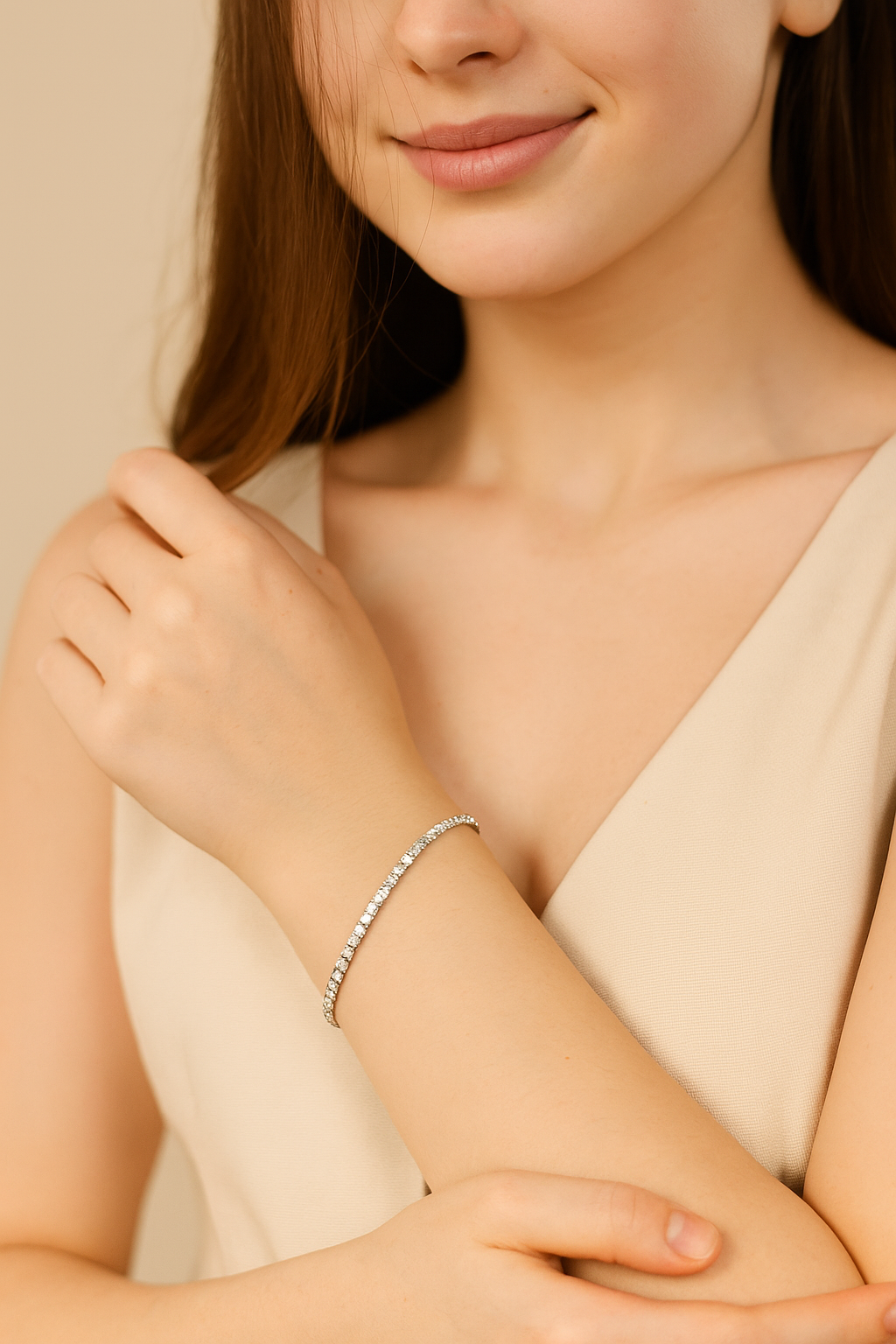 925 Silver Sterling Pandora Women's Tennis Bracelet